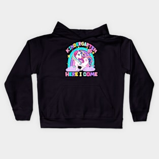 Kindergarten Here I Come Unicorn Kids Hoodie